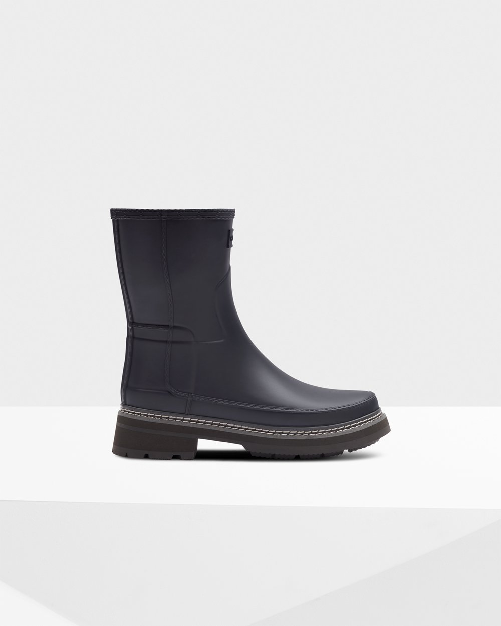 Women Hunter Refined Stitch Detail | Short Rain Boots Navy | NZ-60472-YSPB